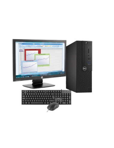 Ordenador reacondicionado Pack PC DELL Optiplex 3050 i5 con Windows 11 Pro + Monitor HP