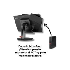 Pack Oficina All In One Lenovo : Lenovo Mini i5 + Monitor de 22" + Teclado y Ratón 2