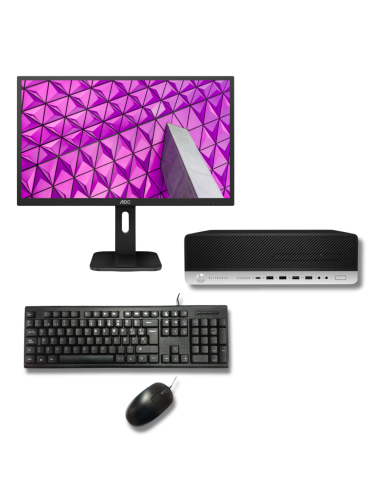 Pack Oficina Intermedio 1: Sobremesa HP Intel Core i5 + Monitor