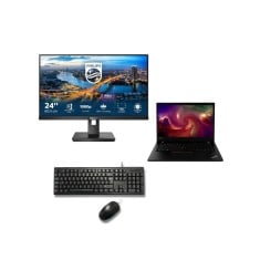 Pack Teletrabajo Intermedio: Portátil Lenovo Intel Core...